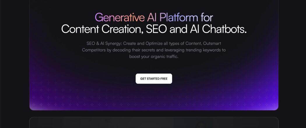 AI tool home page