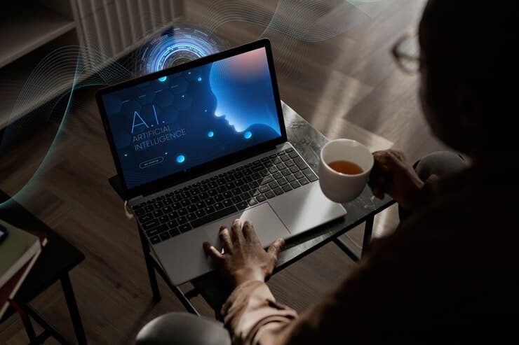Person Uses AI for Generating Something